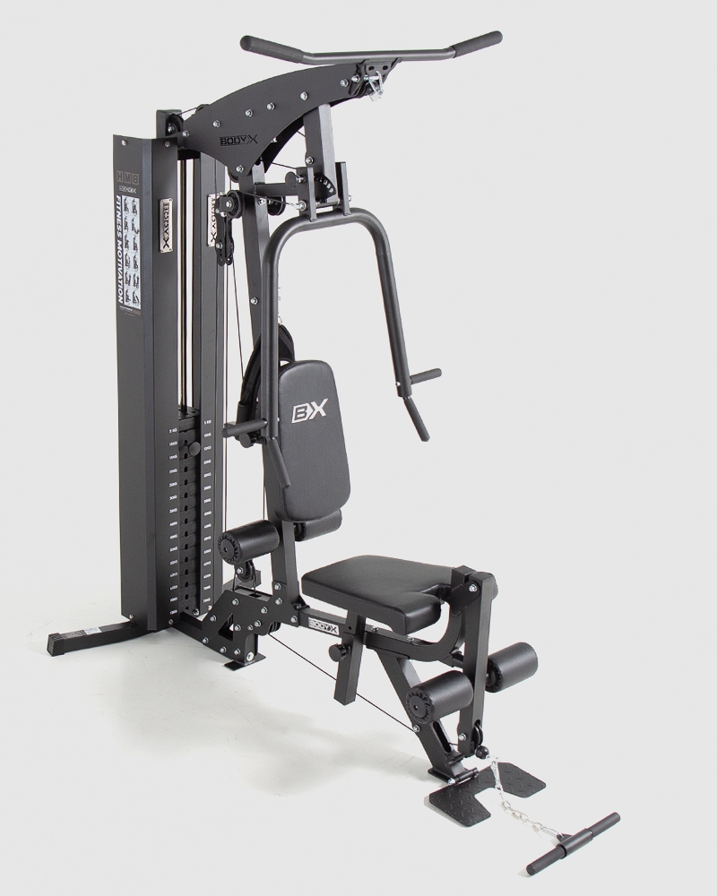 [바디엑스] 75KG 블럭형 홈짐 HM8 토탈홈짐 홈짐세트 레그프레스 실내운동기구 근력운동기구 헬스운동기구