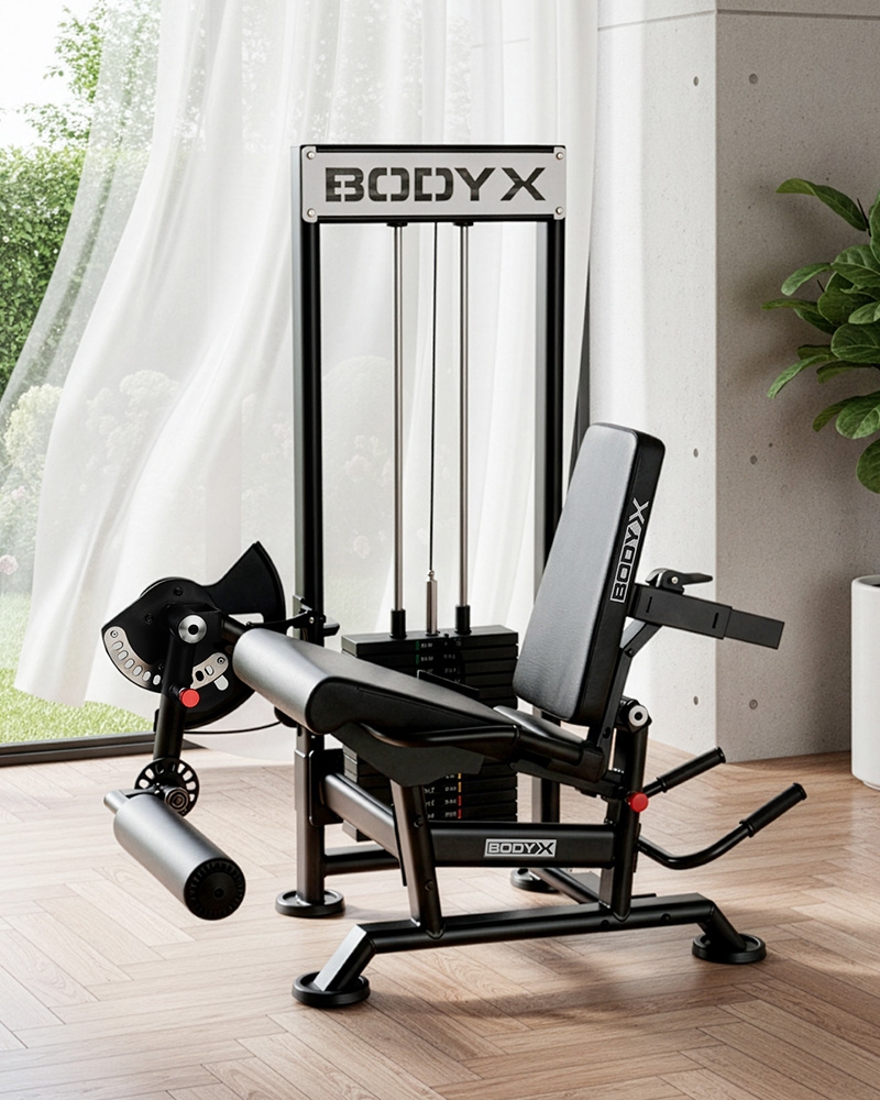 바디엑스 신투 듀얼 레그컬 레그익스텐션 블럭형 DB6.3 하체기구 레그 허벅지 다리 운동기구