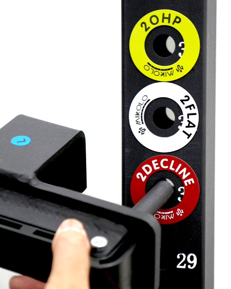 [바디엑스] 마그네틱 포지션 마크 하프랙에 붙여 운동위치 표시