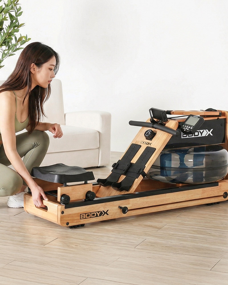 바디엑스 폴더블 우드 아쿠아 로잉머신 WQ7 슬라이딩 접이식