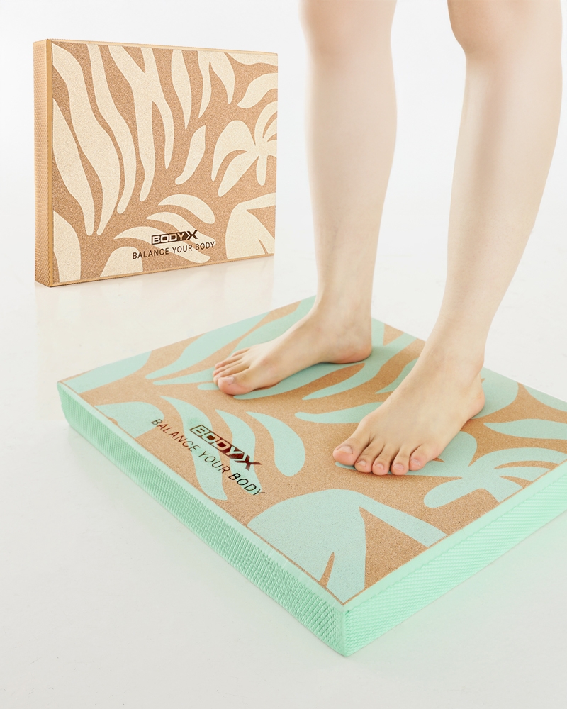 바디엑스 코르크 밸런스패드 발목 재활 운동 기구 균형잡기 코어 데드리프트 쿠션 매트