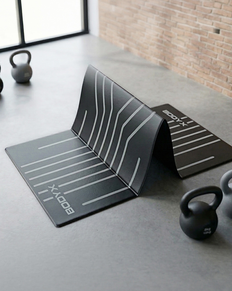 바디엑스 프로페셔널 엑서사이즈 매트 4단 폴딩매트 접이식 헬스매트 운동매트 매트