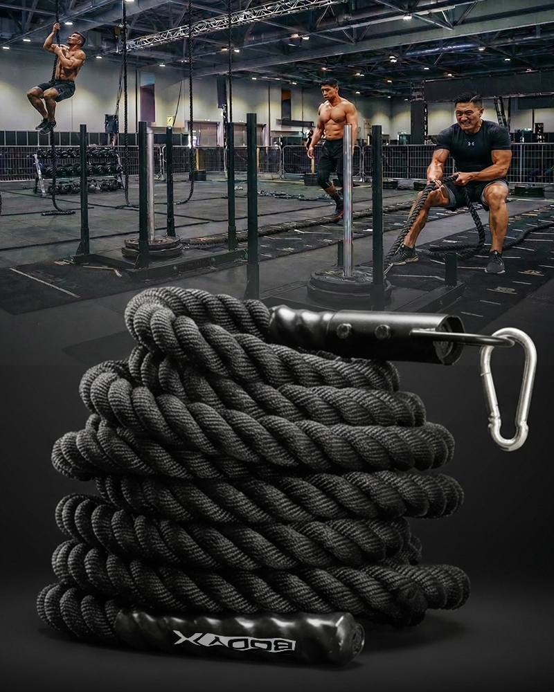 바디엑스 슬레드 풀링 로프 10M 두께38MM 클라이밍 배틀로프 크로스핏 헬스 홈트레이닝